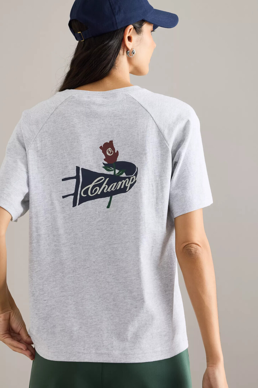 maglietta champion a maniche raglan