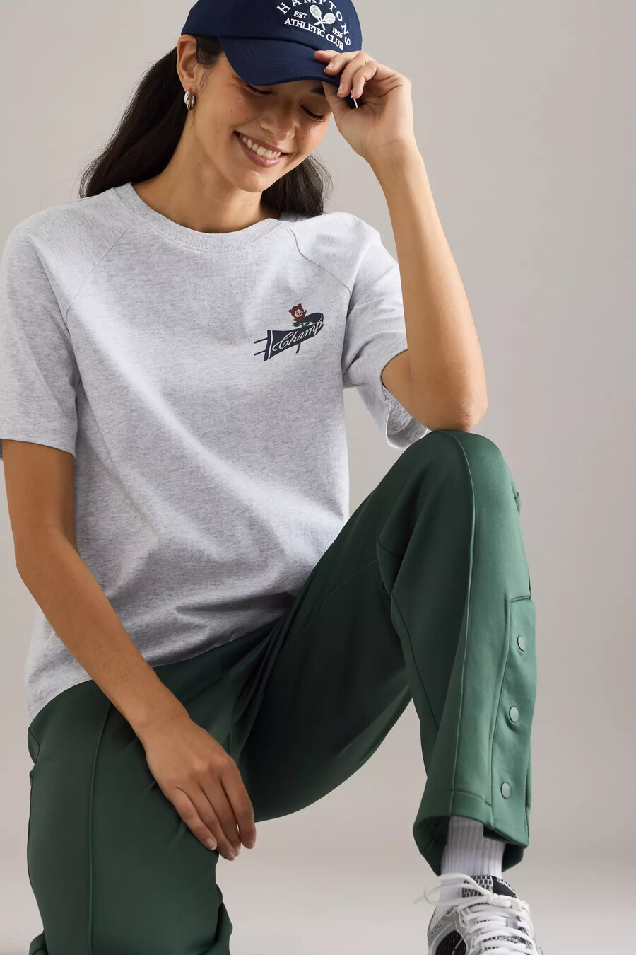 maglietta champion a maniche raglan