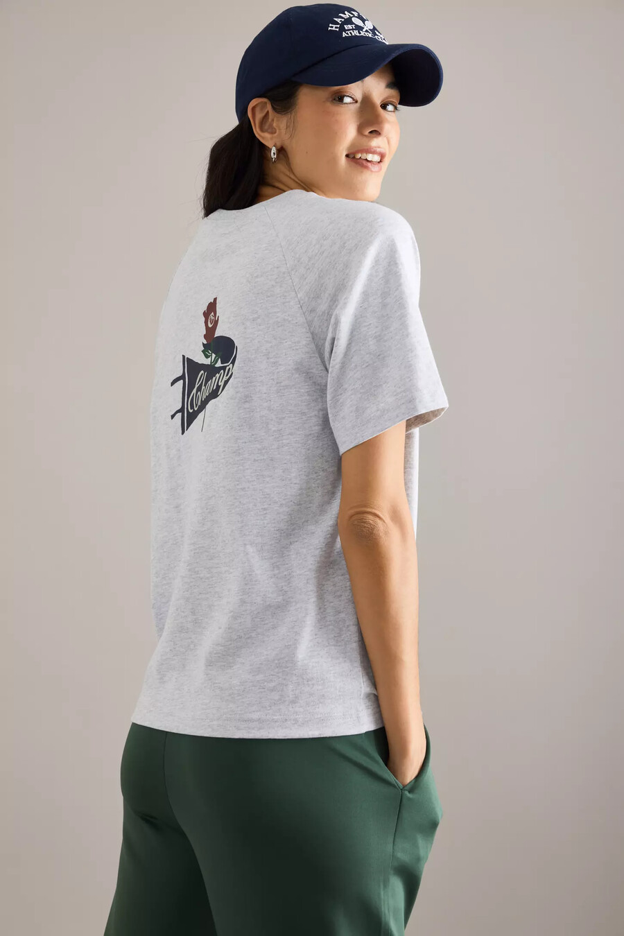 maglietta champion a maniche raglan