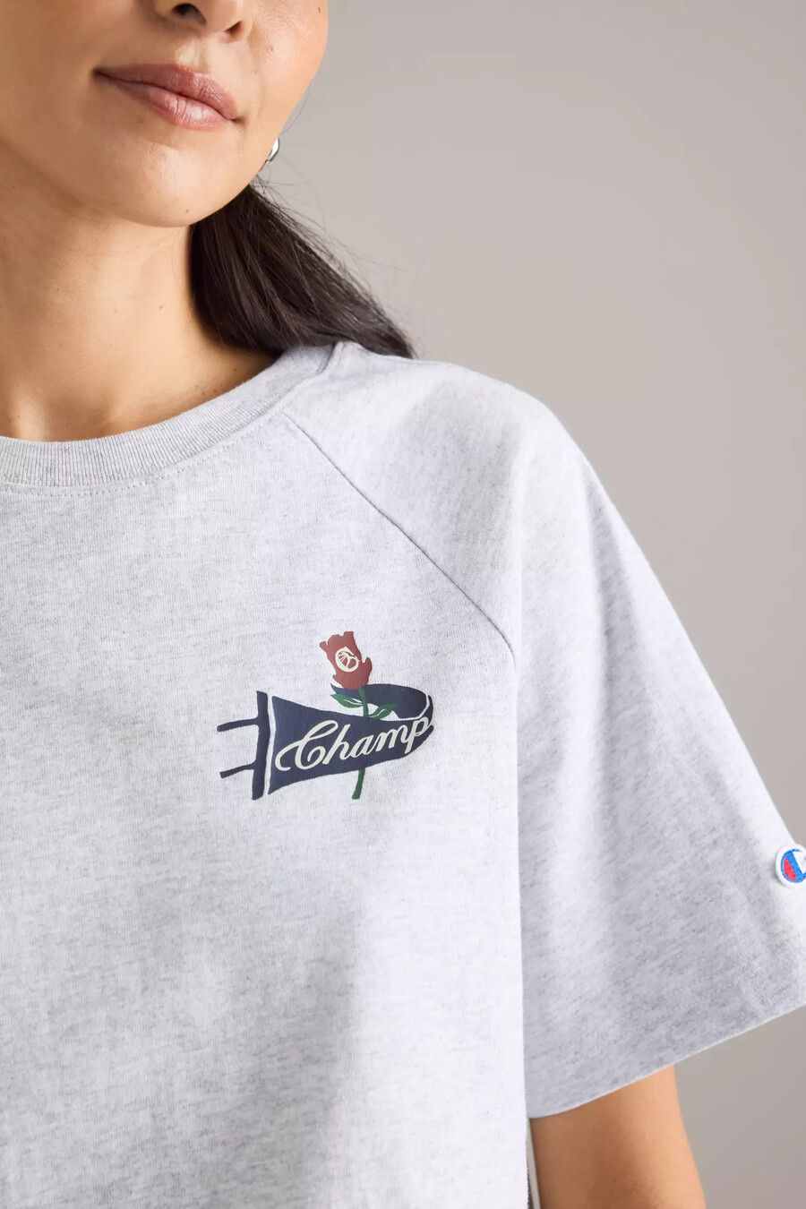 maglietta champion a maniche raglan