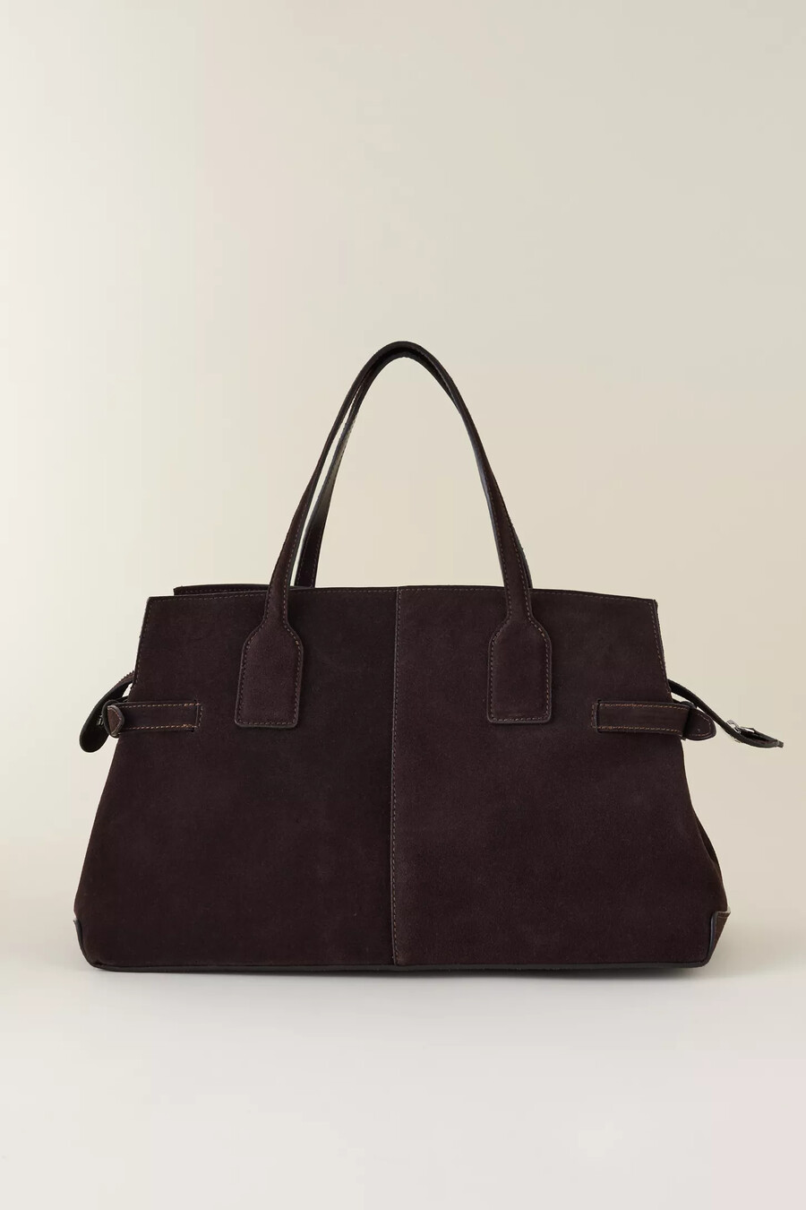 borsa a secchiello in pelle scamosciata lisa di flattered