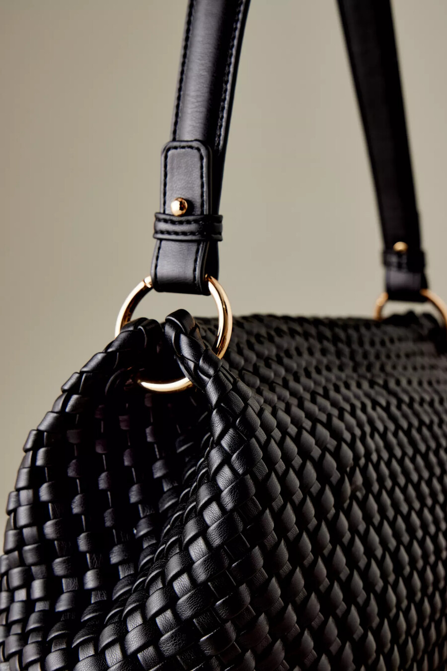 borsa a tracolla intrecciata melie bianco