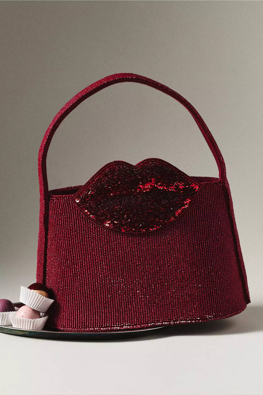 borsa tote con icona di perline maeve