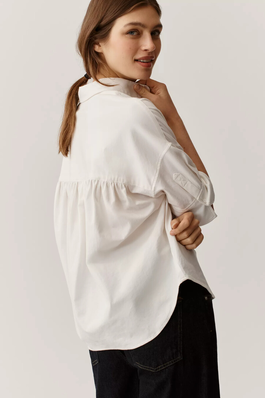 camicia oxford squadrata maeve mabel