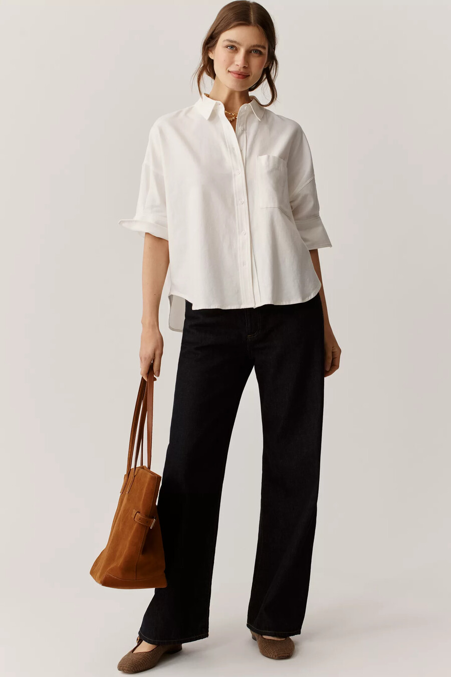 camicia oxford squadrata maeve mabel