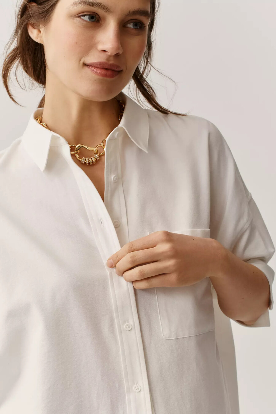 camicia oxford squadrata maeve mabel