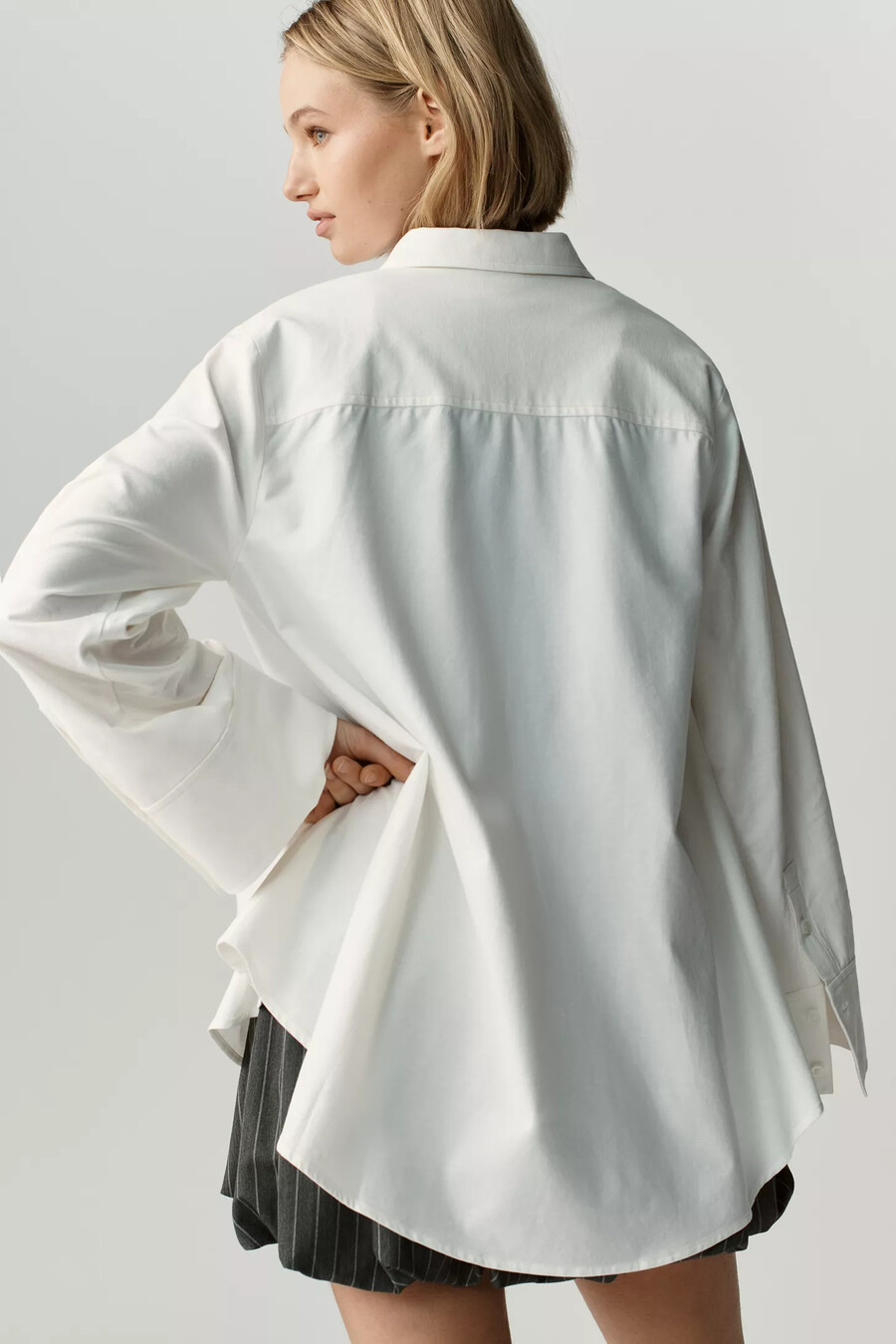 camicia oversize a maniche lunghe maeve con bottoni