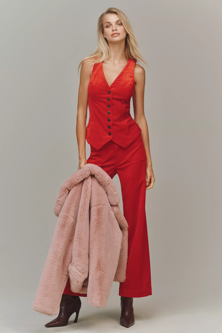 il gilet halsey slim con bottoni sul davanti