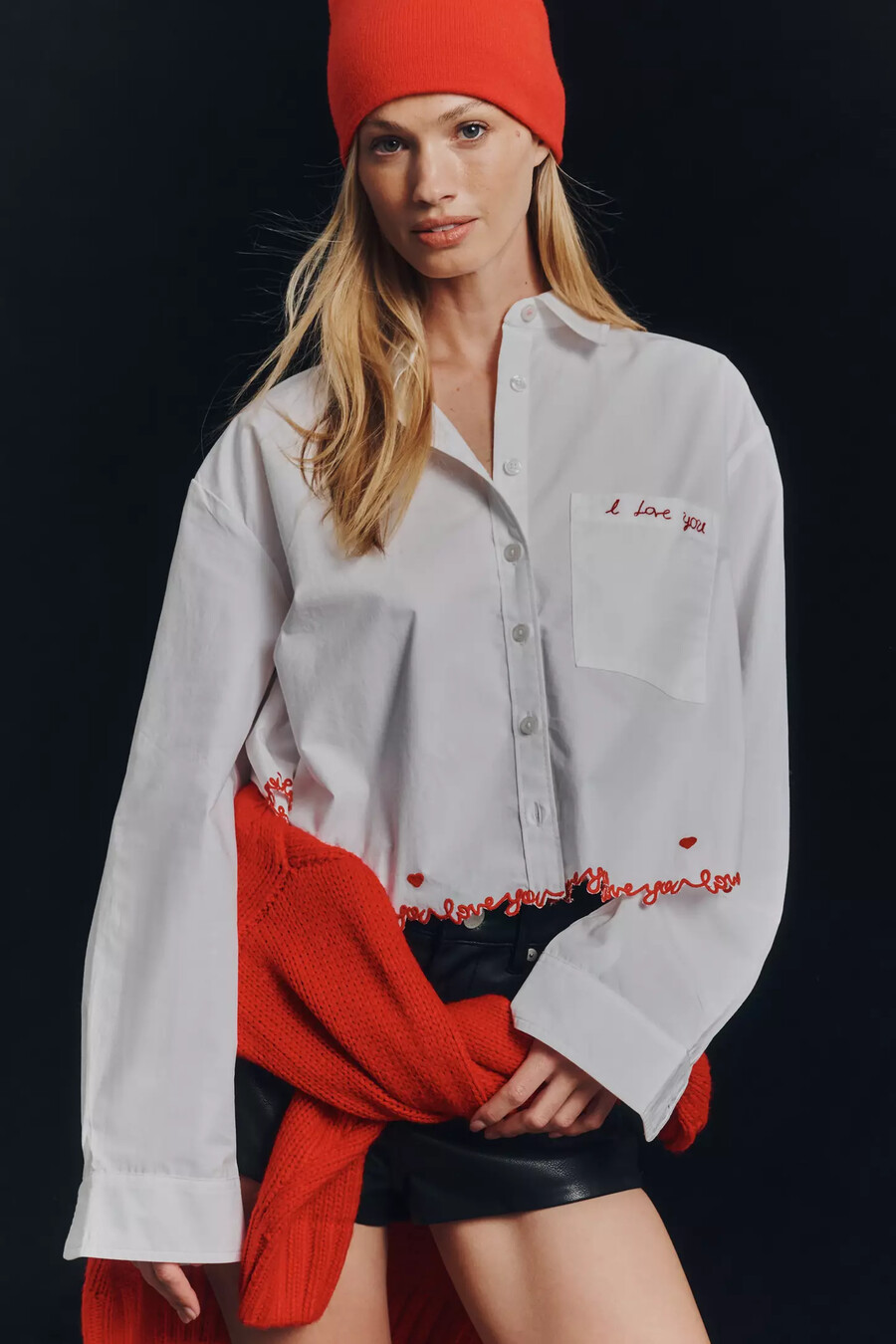 camicia corta con bottoni maeve