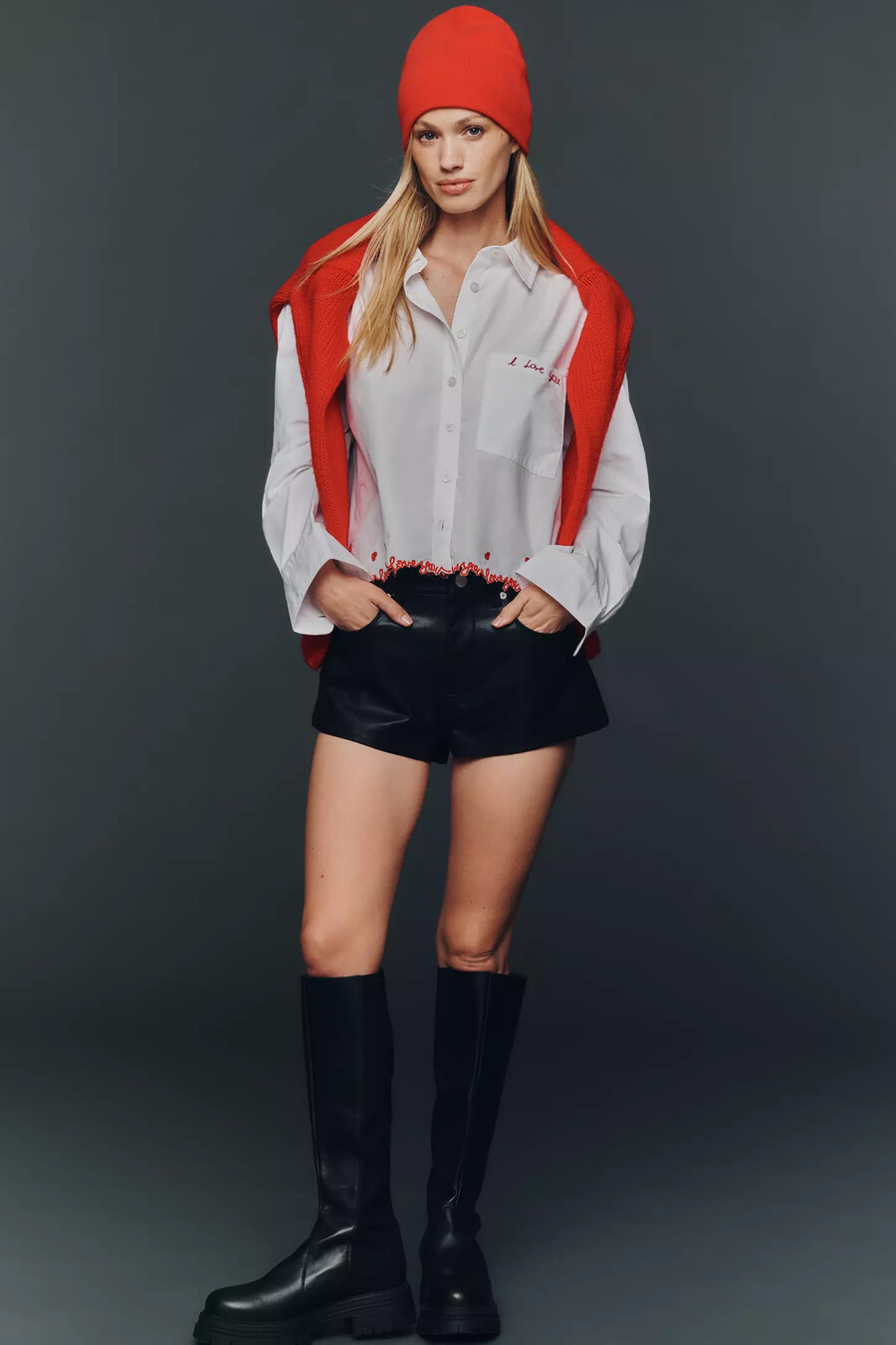 camicia corta con bottoni maeve