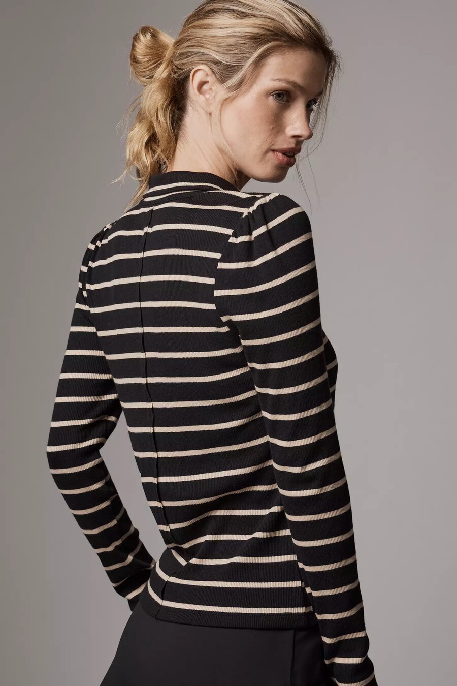 maglia a maniche lunghe con bottoni pilcro slim