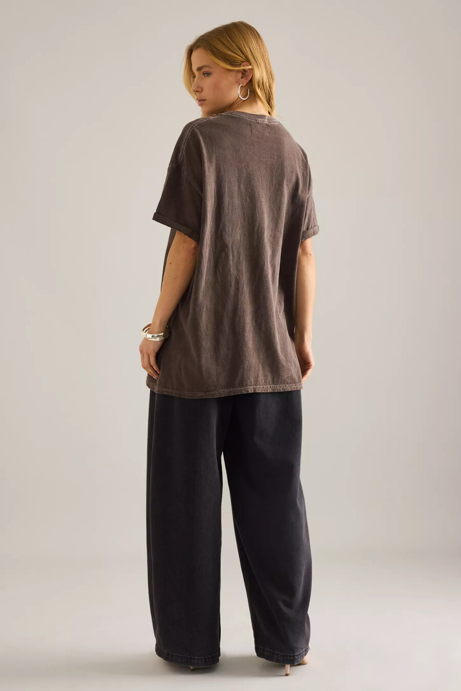 di anthropologie nirvana graphic boyfriend t-shirt