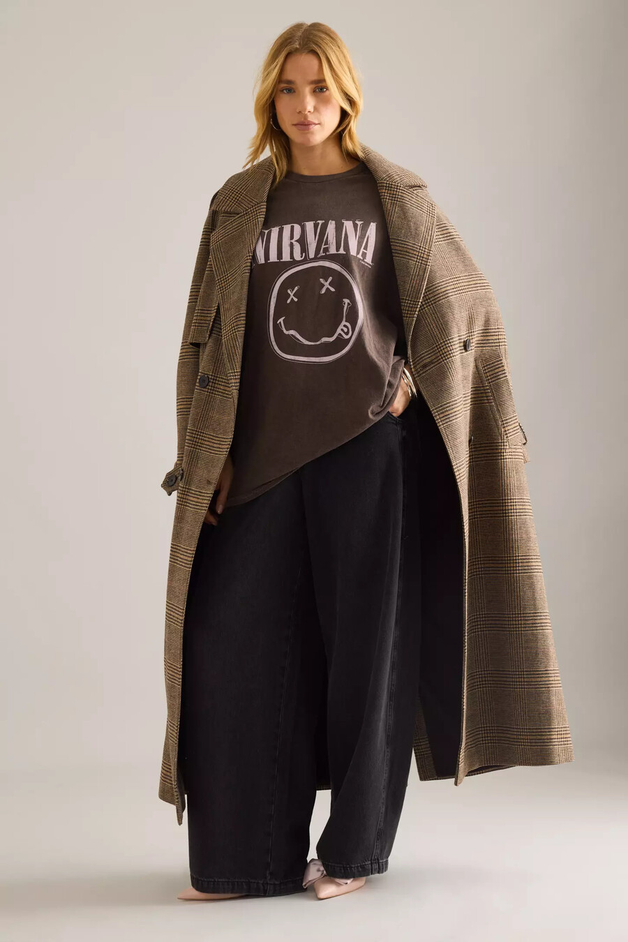 di anthropologie nirvana graphic boyfriend t-shirt