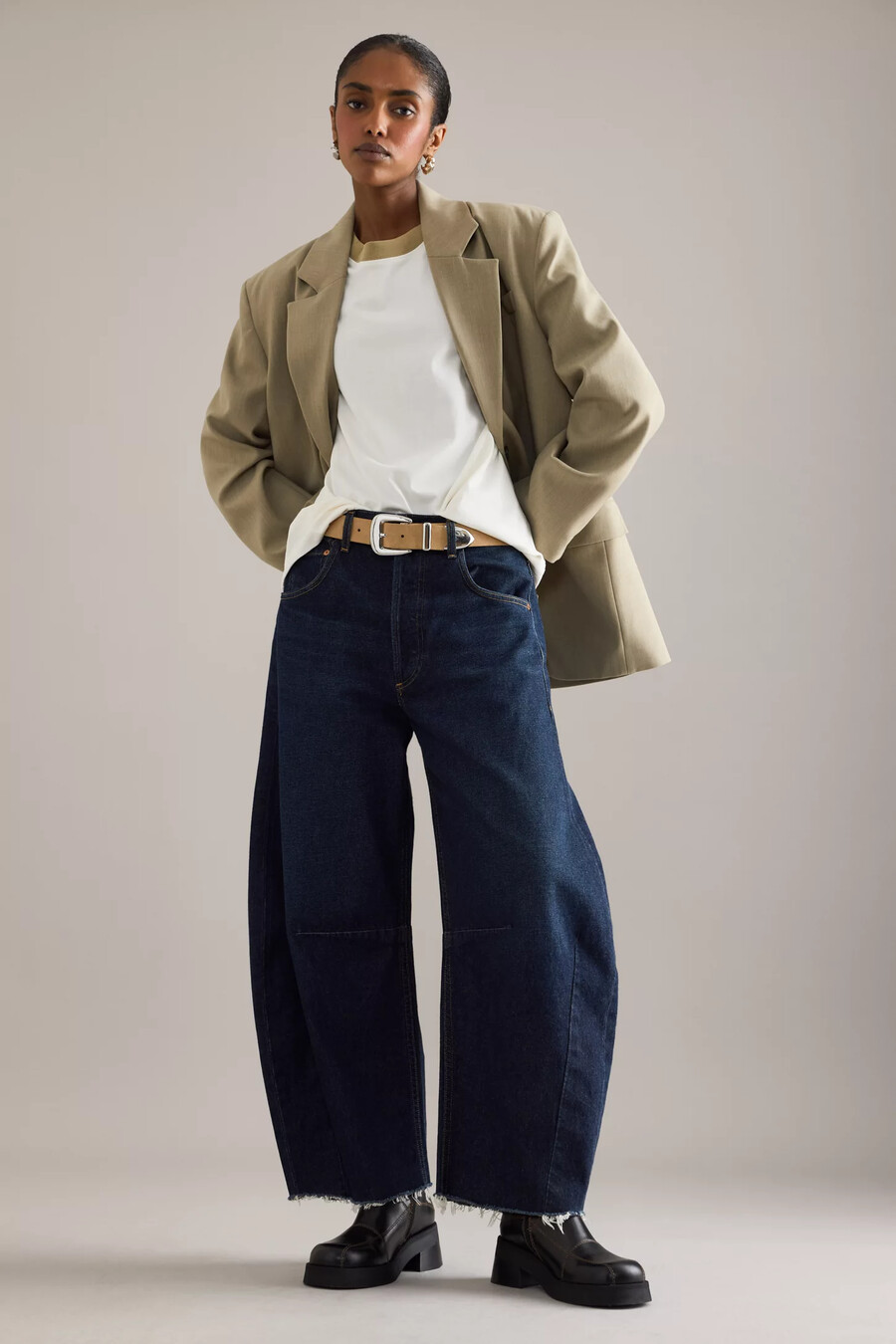 maglietta oversize a contrasto selezionata
