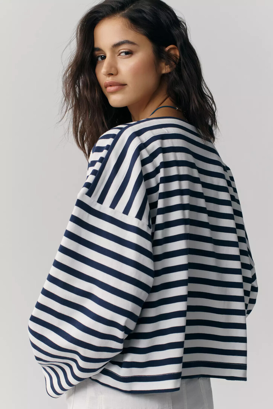maeve helm t-shirt a righe a maniche lunghe