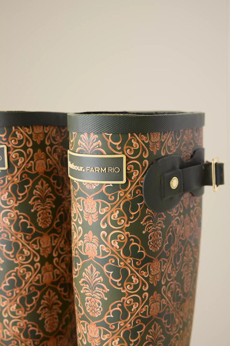 stivali wellington barbour x farm rio cami pineapple