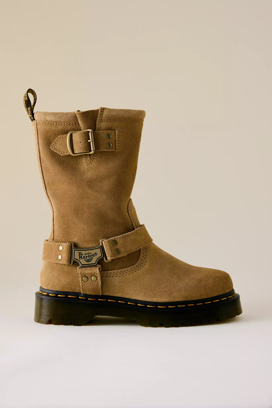 stivali da motociclista in pelle dr. martens anistone