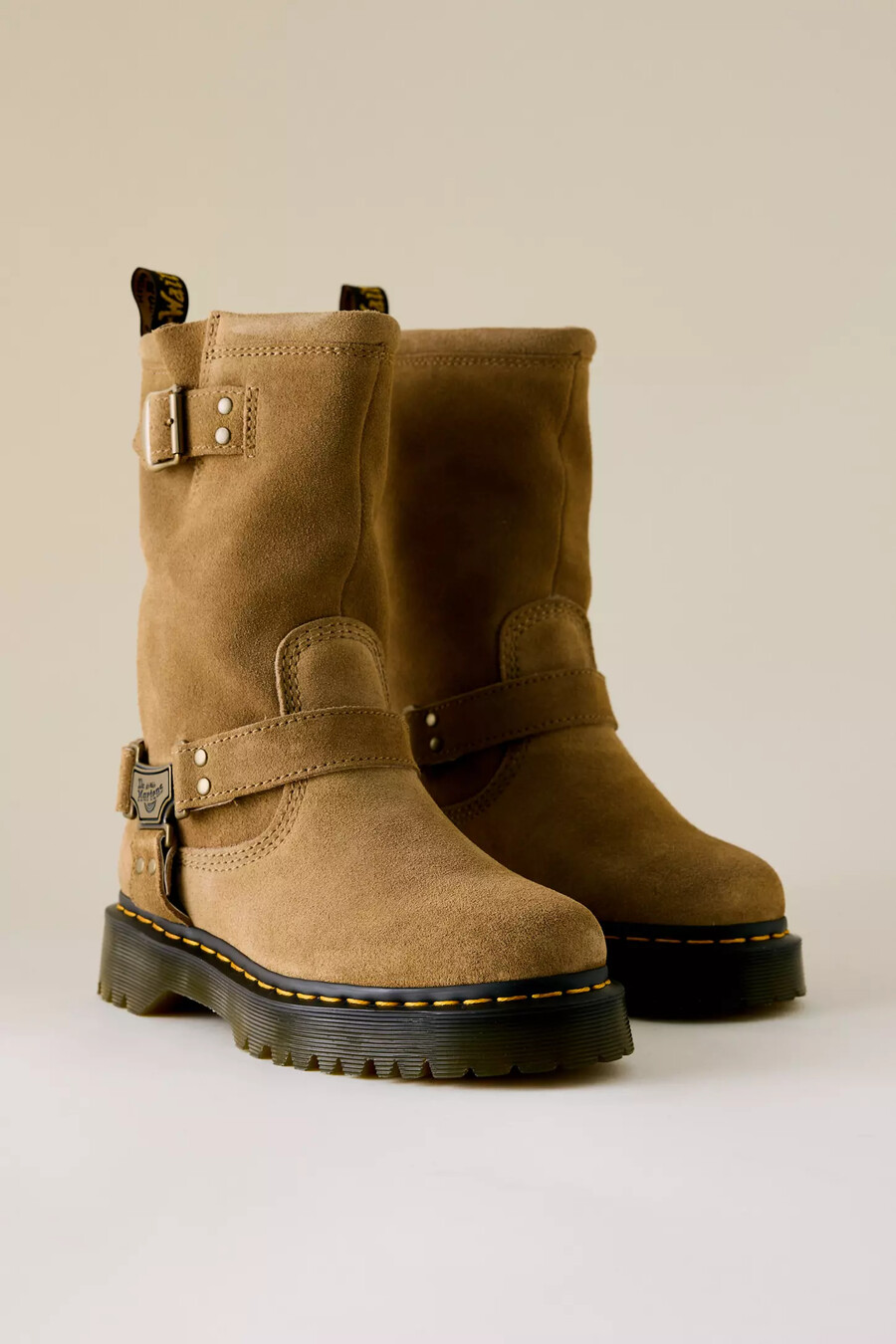 stivali da motociclista in pelle dr. martens anistone