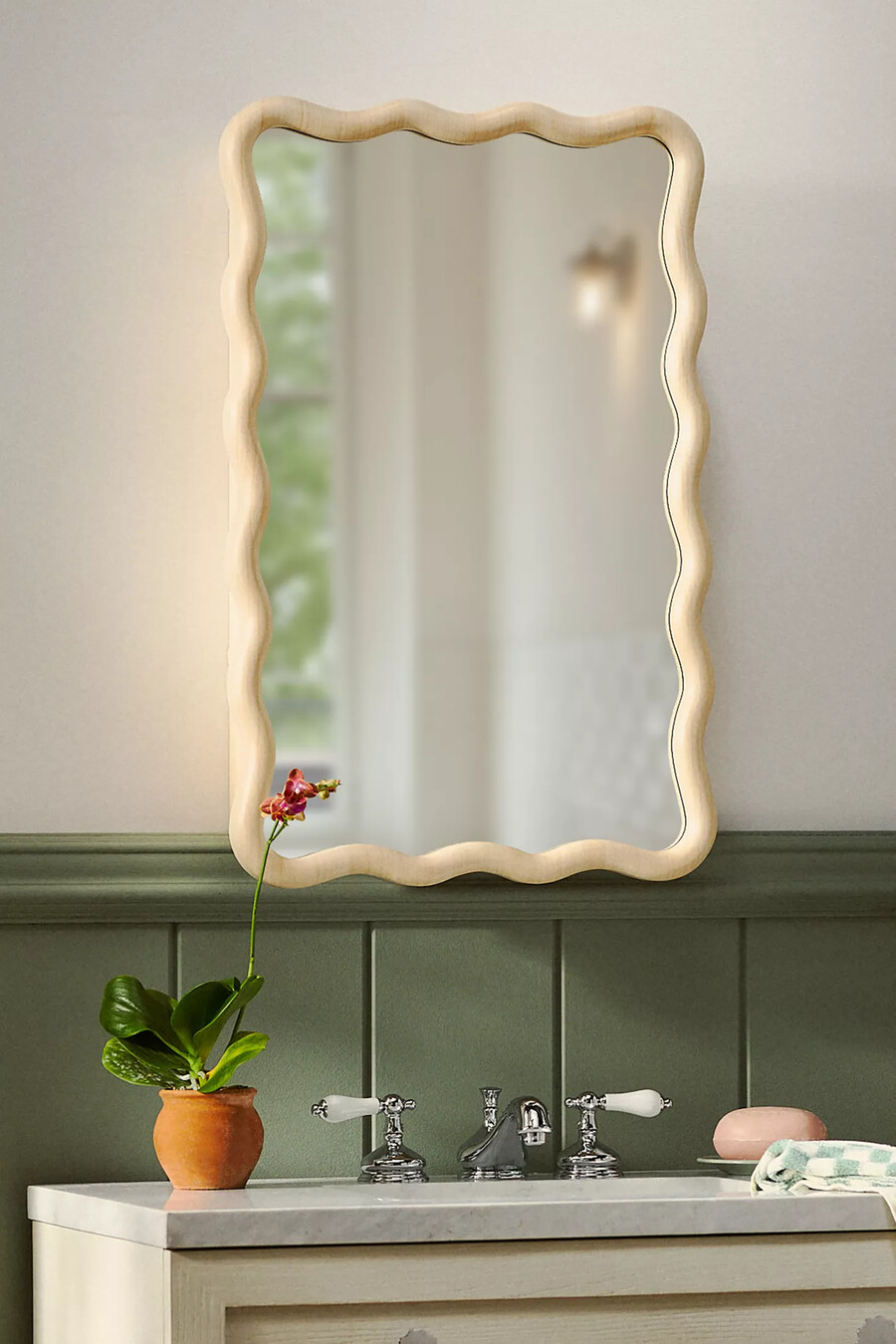 mobiletto da bagno a muro candace natural