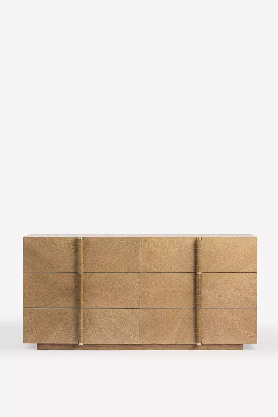 cassettiera hugo oak a sei cassetti