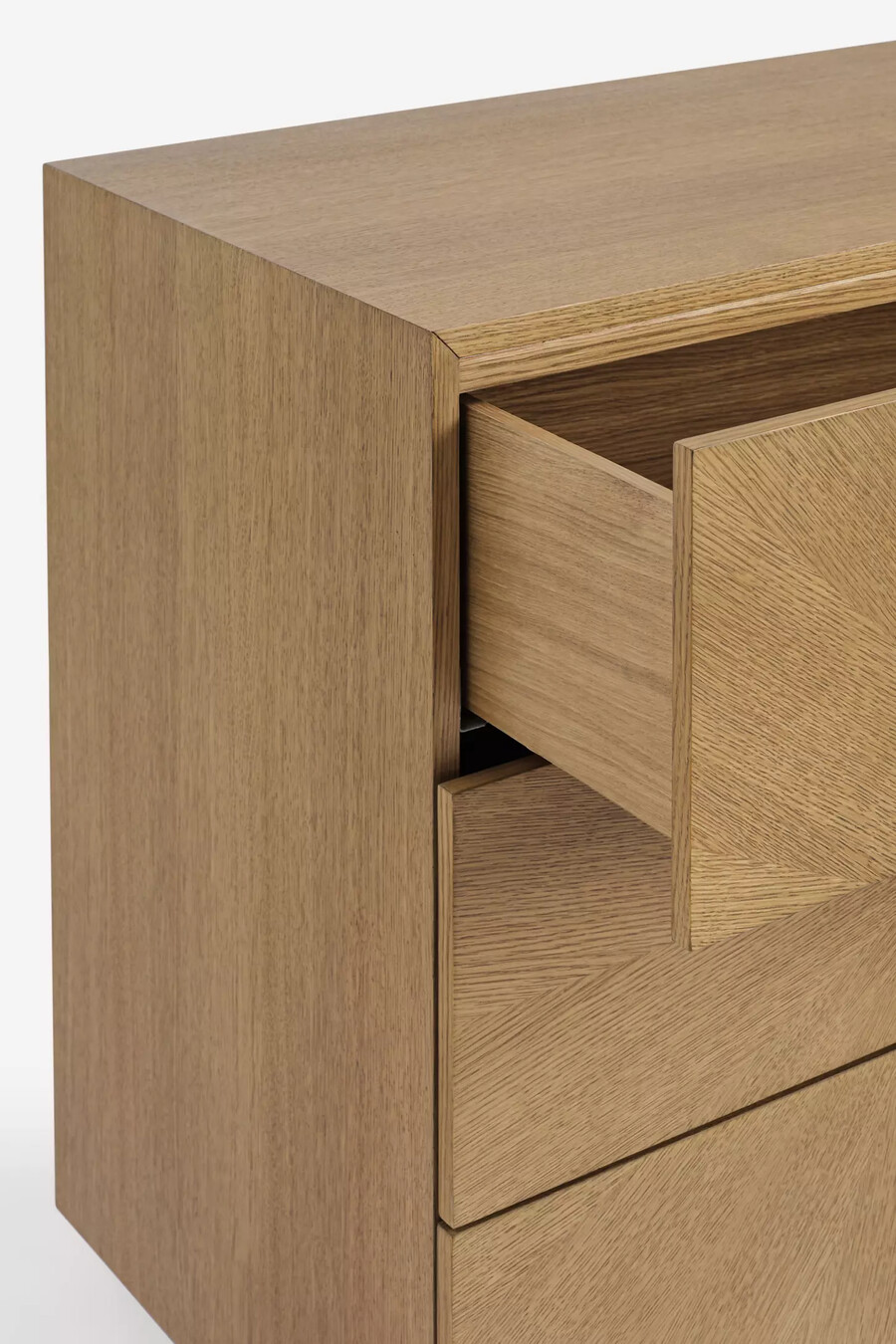 cassettiera hugo oak a sei cassetti