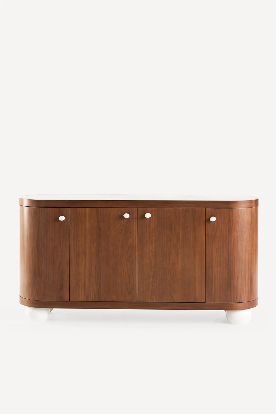 credenza vivienne in legno con piano in marmo da 68