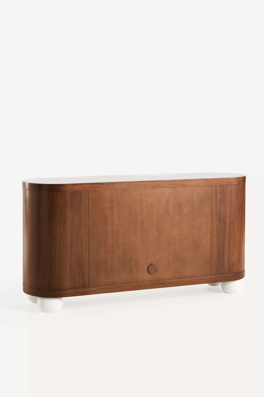 credenza vivienne in legno con piano in marmo da 68