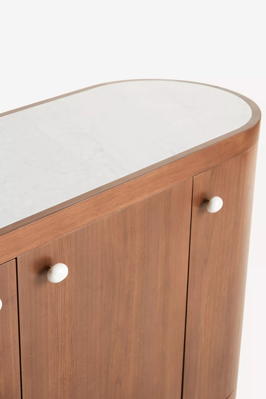 credenza vivienne in legno con piano in marmo da 68