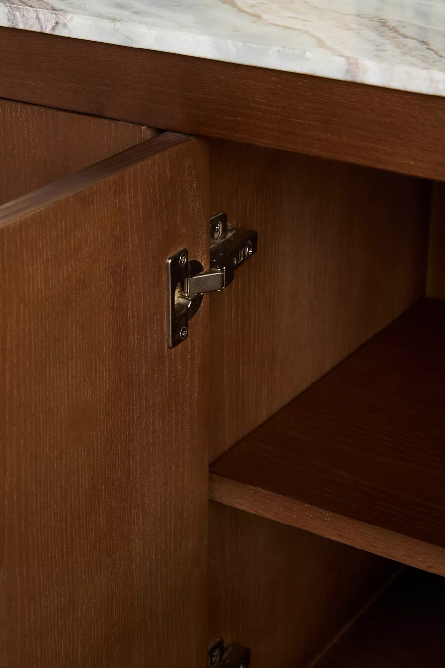 credenza rettangolare brentley con piano in marmo