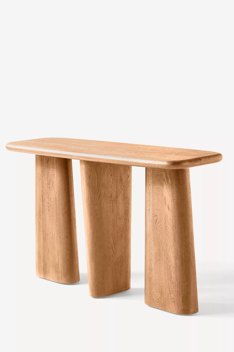 consolle scultorea in rovere kalle