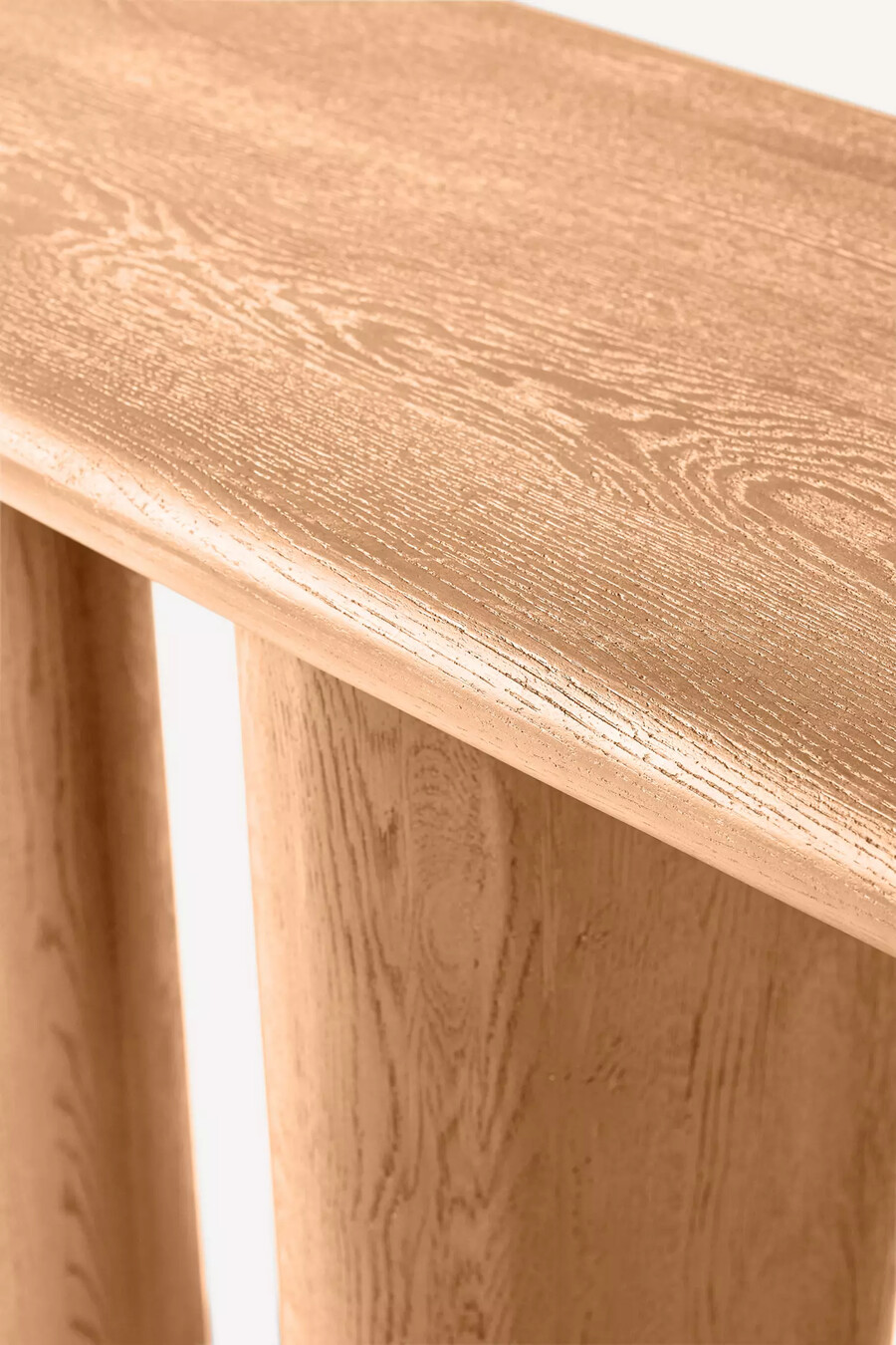 consolle scultorea in rovere kalle
