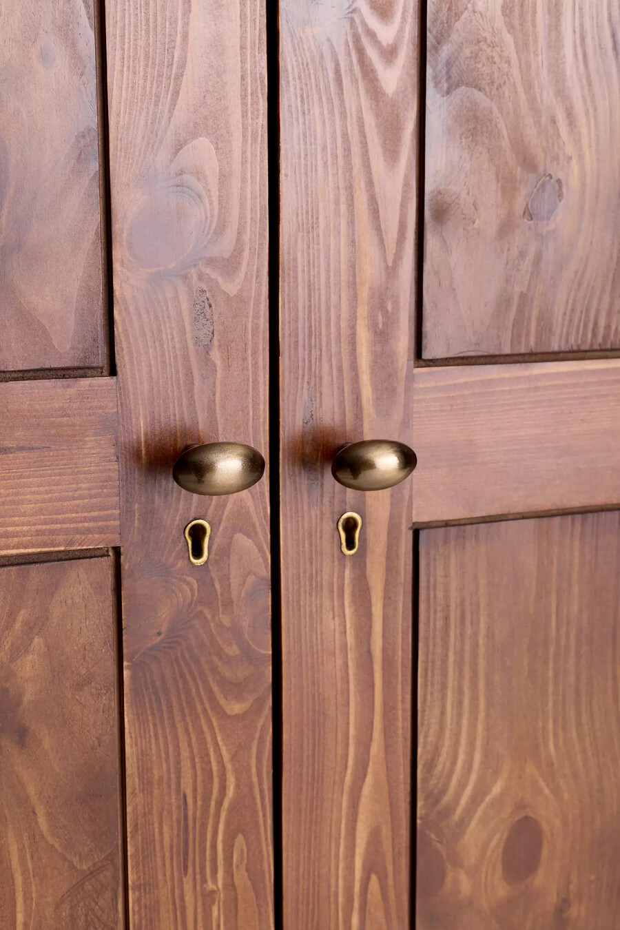 credenza in vetro e legno sienna