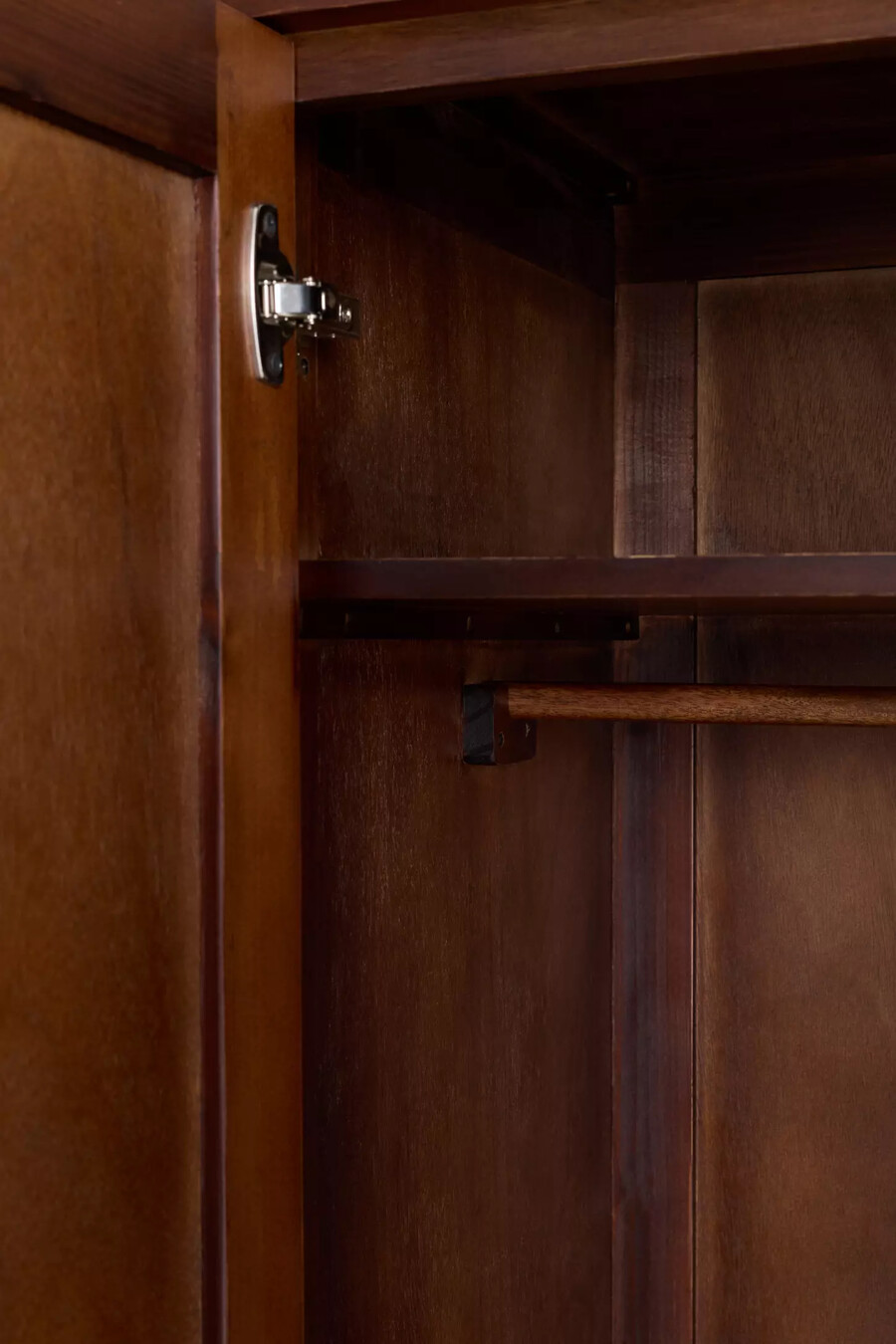 credenza in vetro e legno sienna
