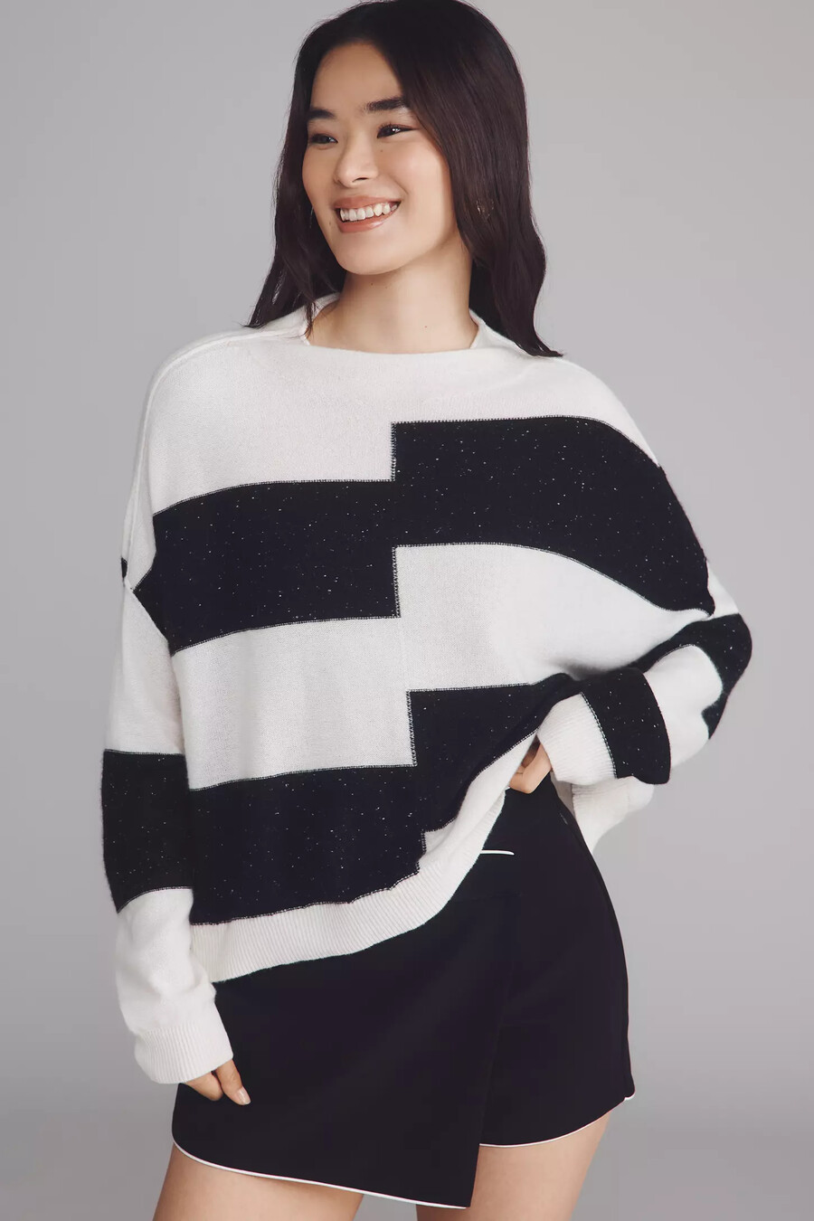 maglione a collo alto in cashmere alani pullover