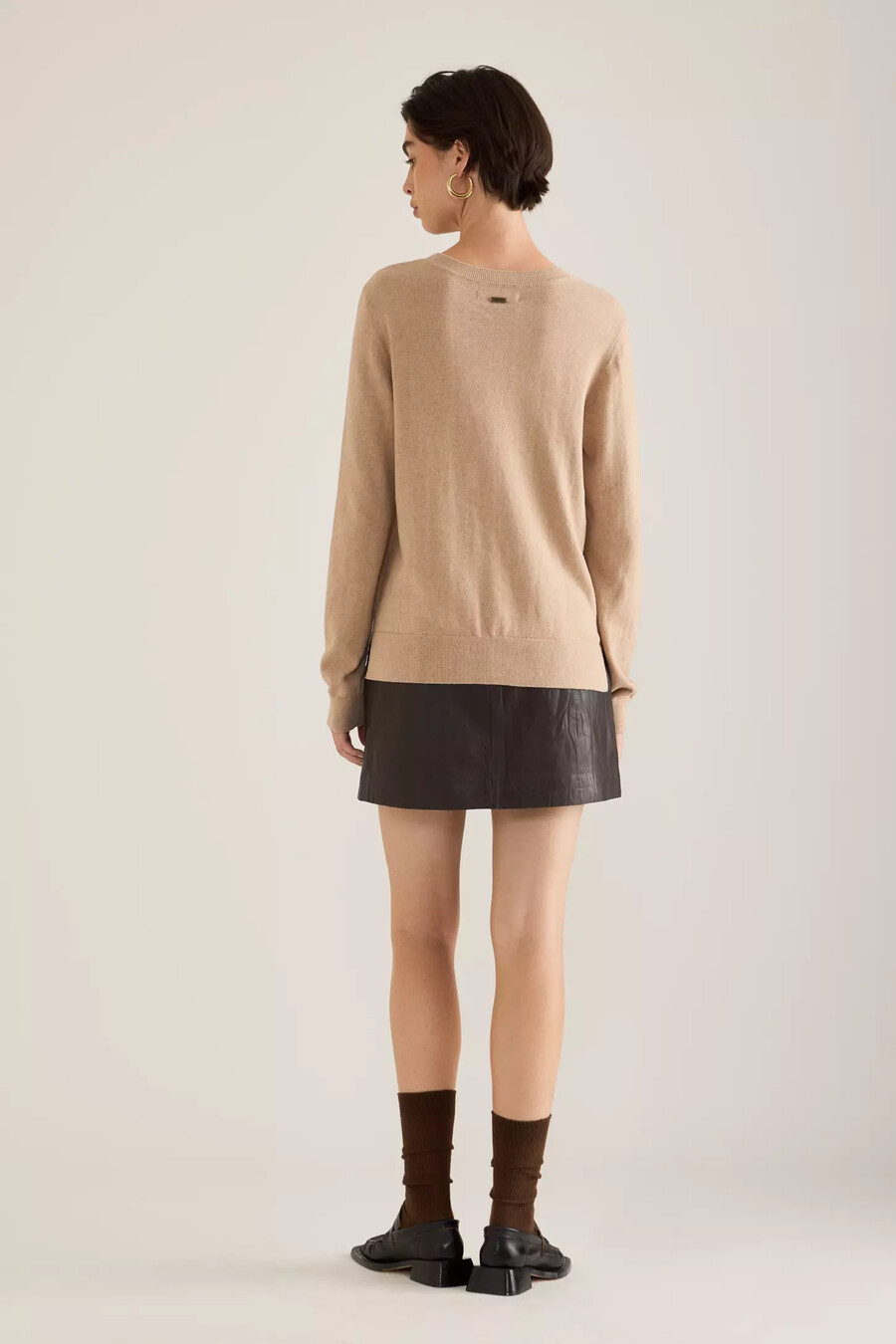 maglione in cotone e cashmere barbour fareham