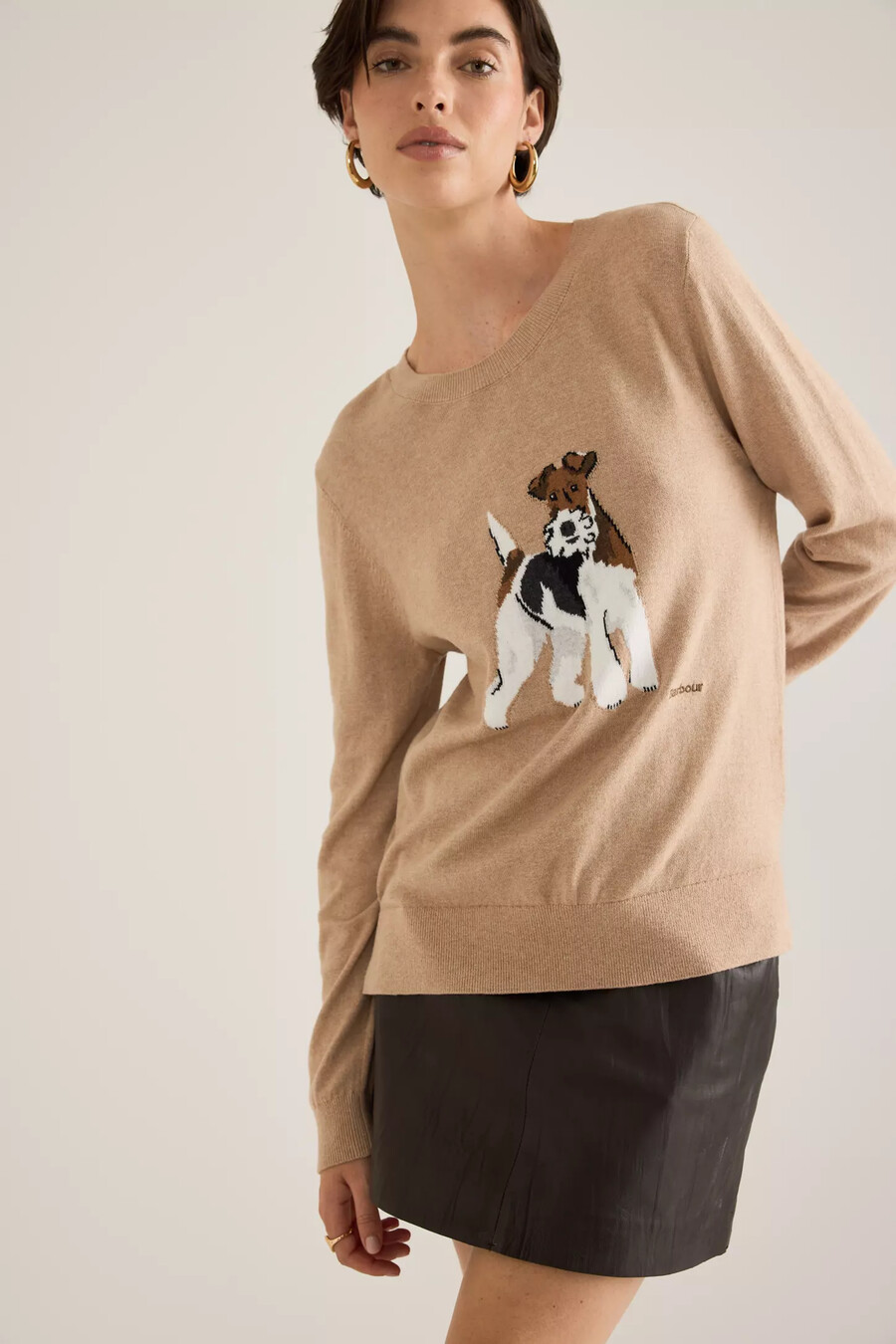 maglione in cotone e cashmere barbour fareham