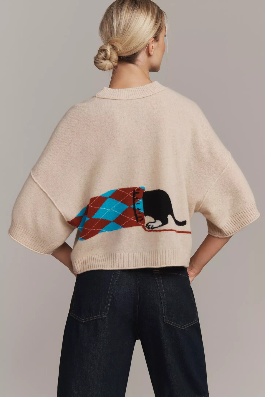 maglione girocollo in cashmere the goldie