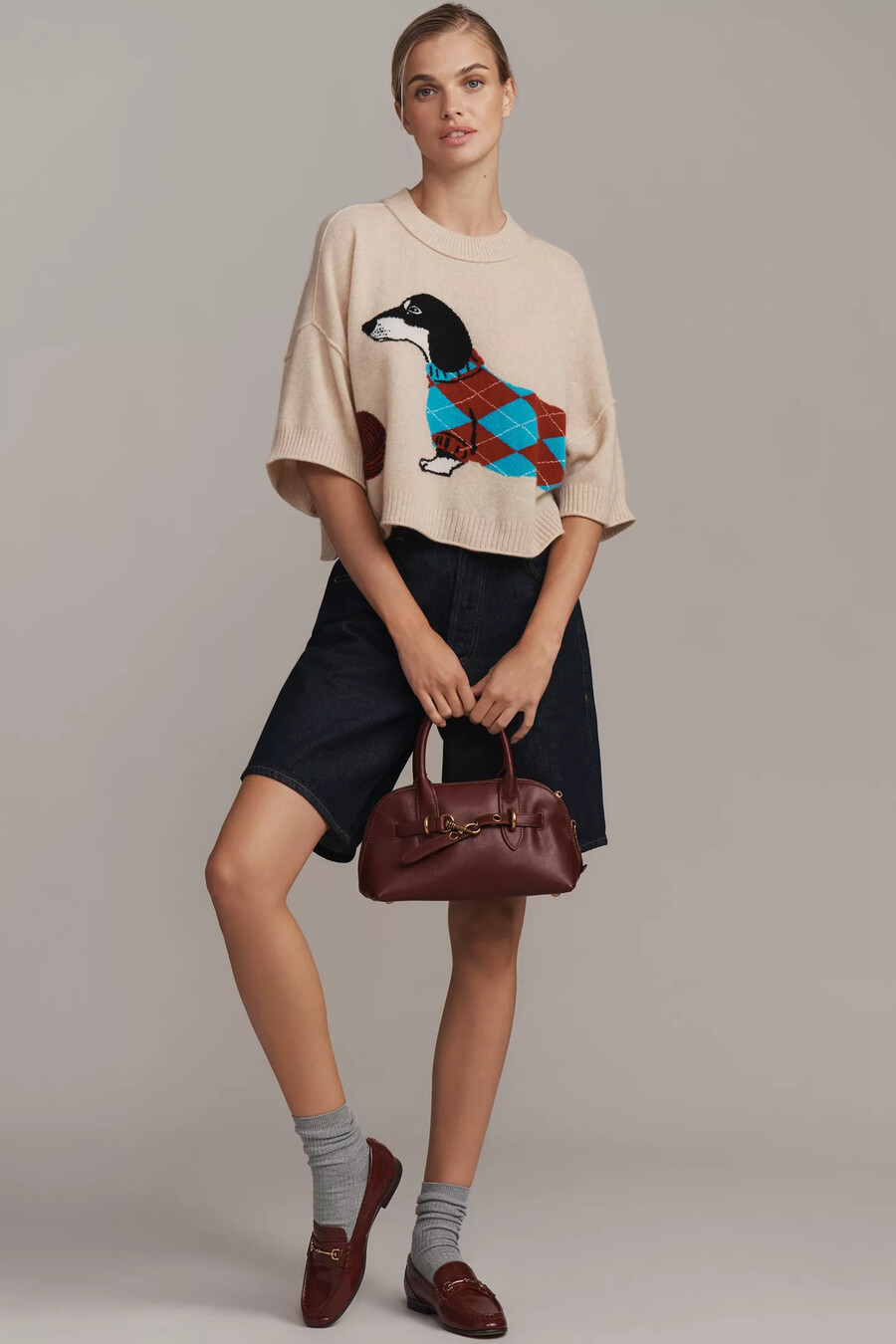 maglione girocollo in cashmere the goldie