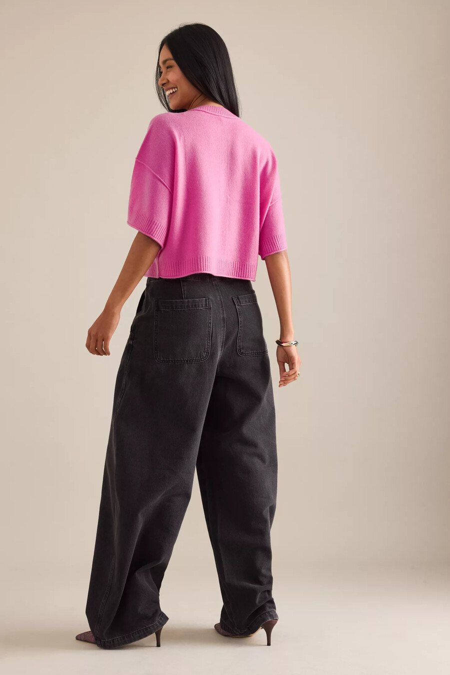 maglione girocollo in cashmere the goldie edizione cardigan