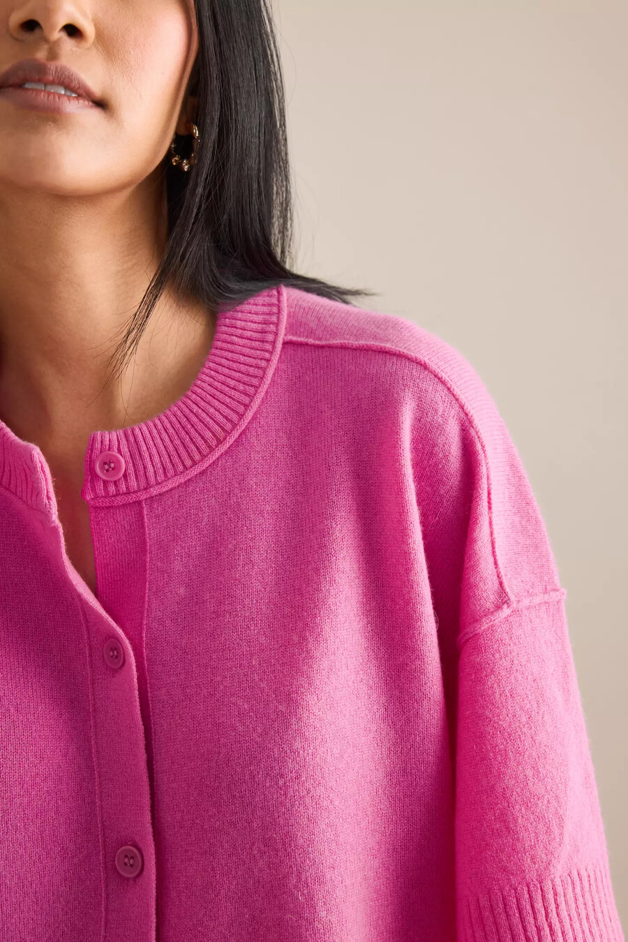 maglione girocollo in cashmere the goldie edizione cardigan