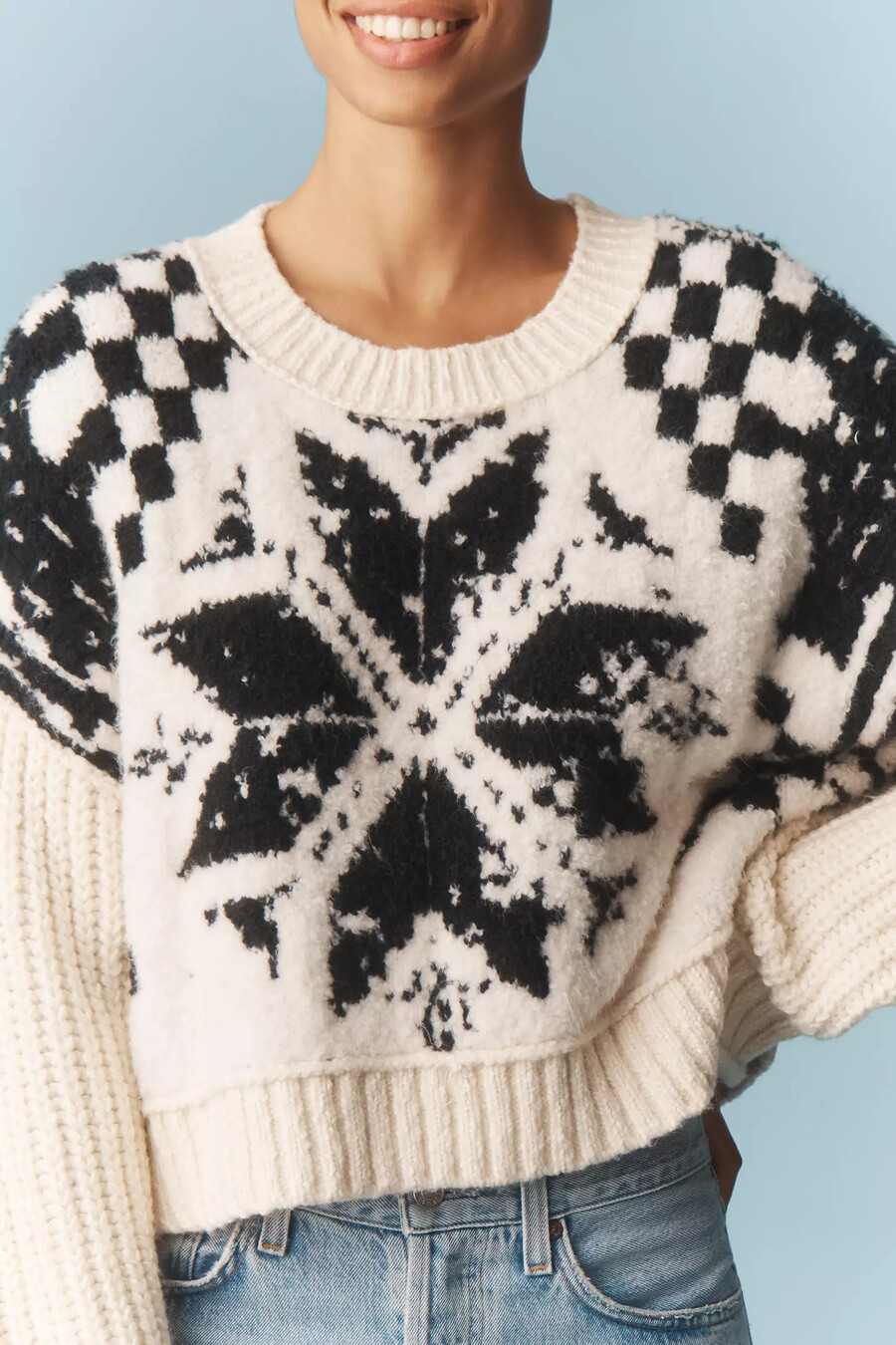 maglione nordico girocollo pilcro