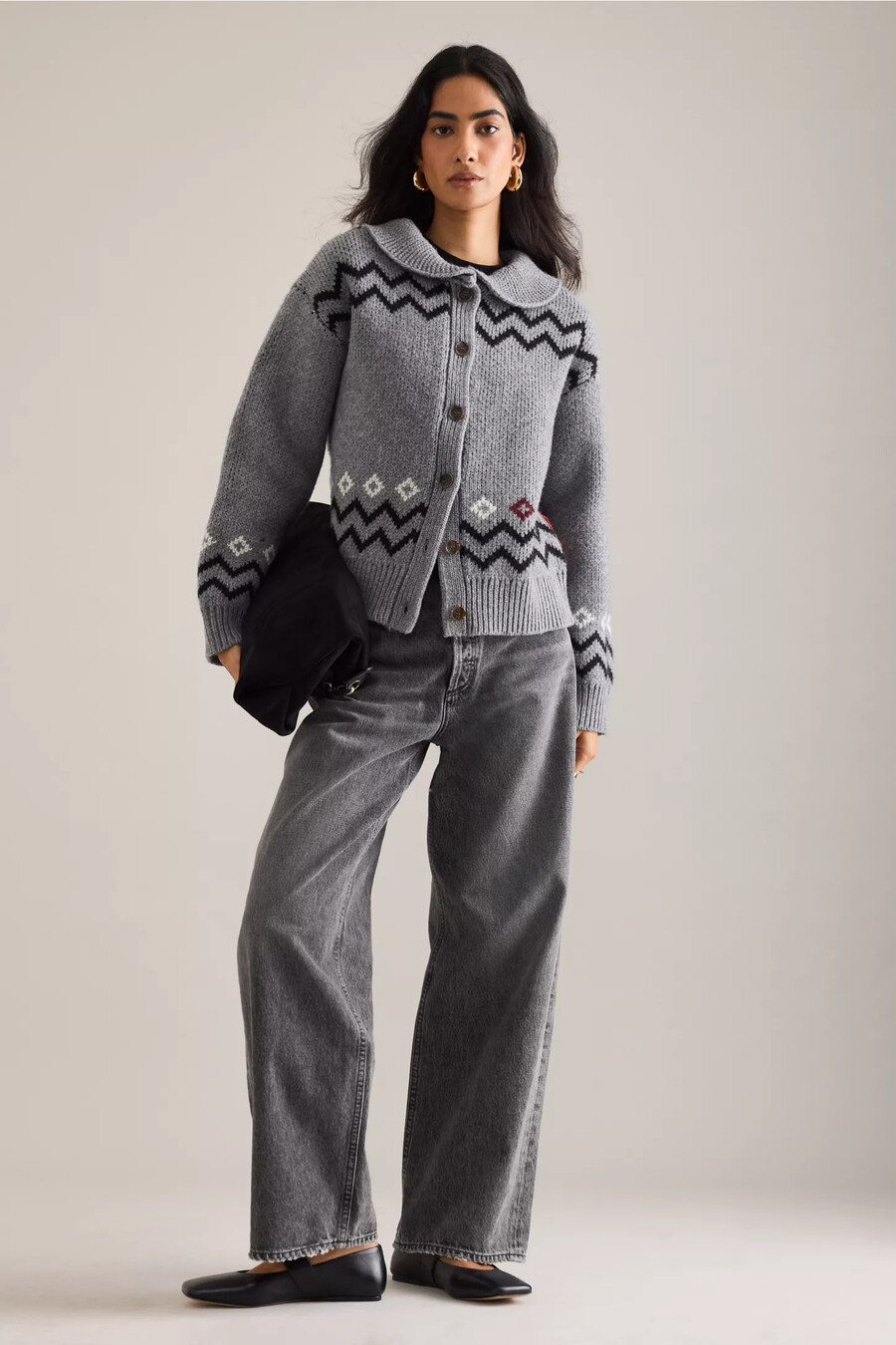 cardigan cecily in prugna e robbia