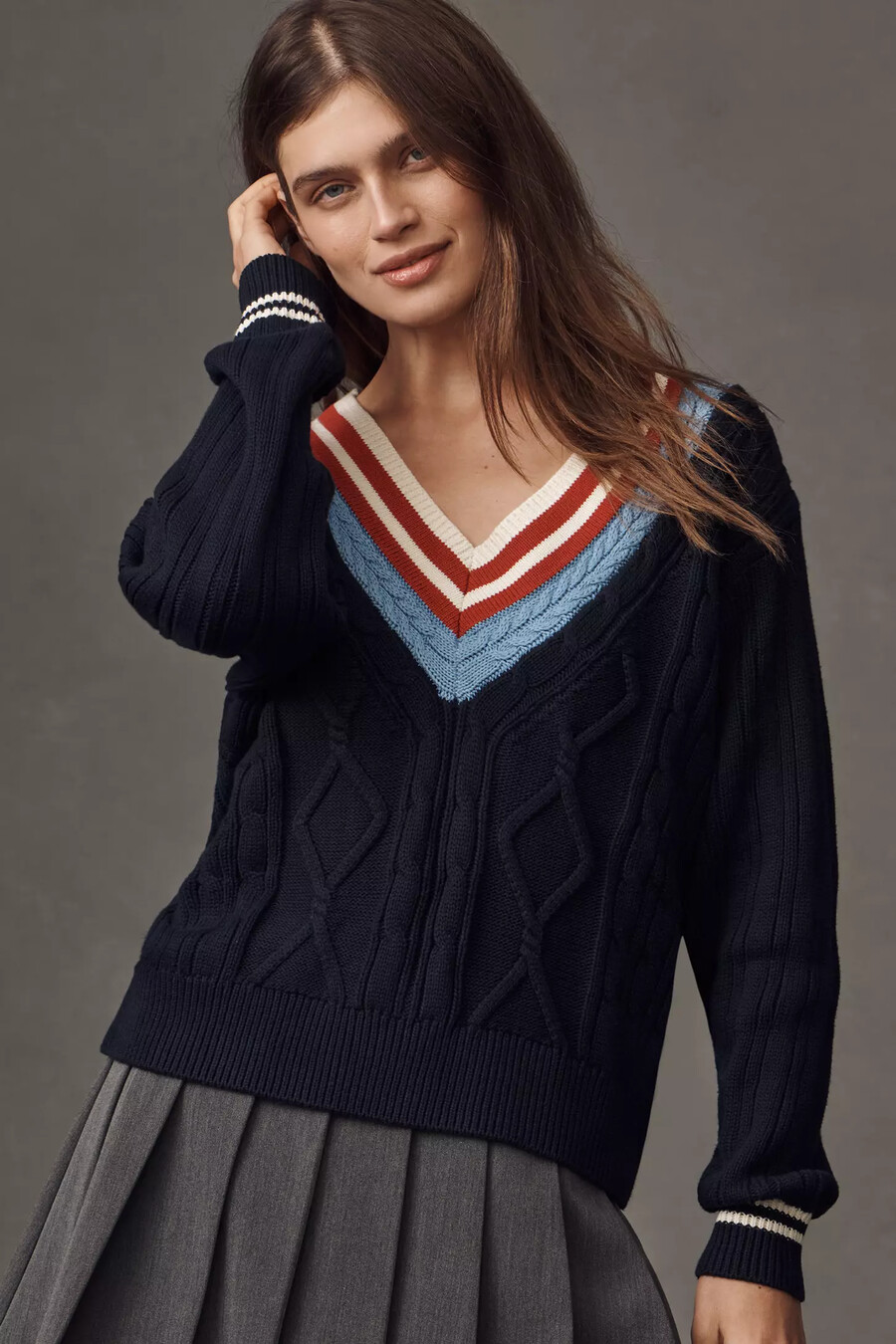 maglione con scollo a v josette di the upside x anthropologie