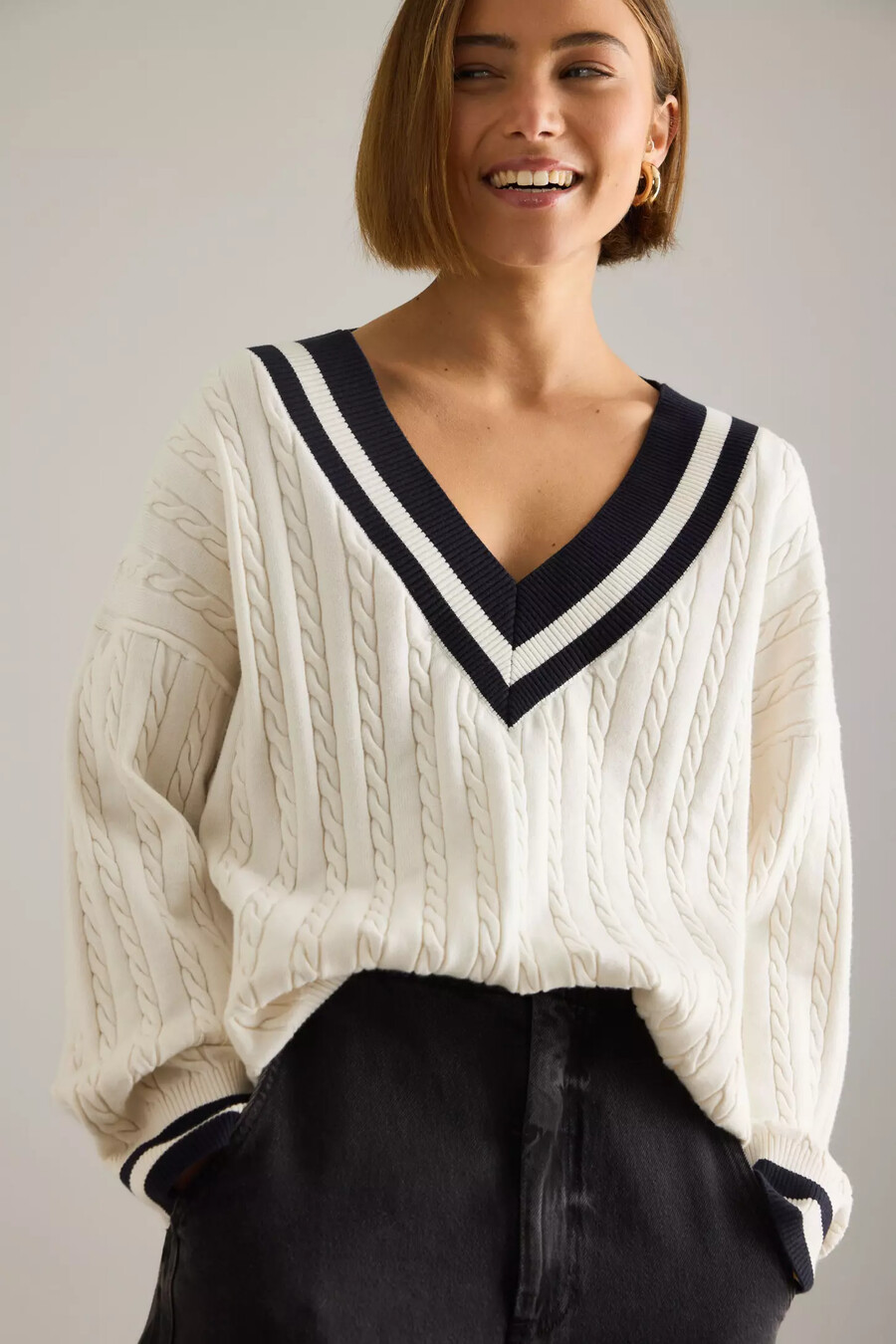 maglione da cricket oversize tala