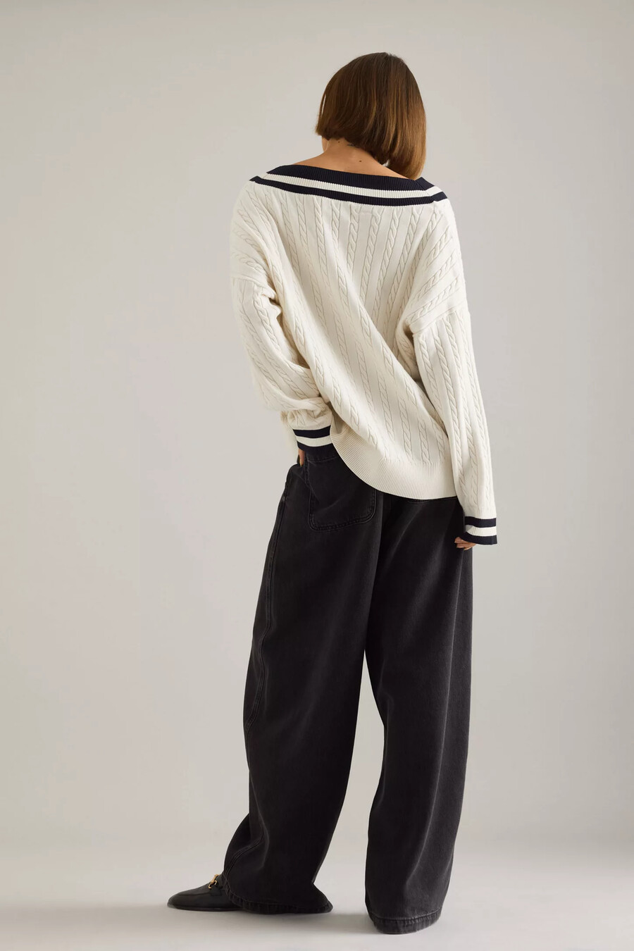 maglione da cricket oversize tala