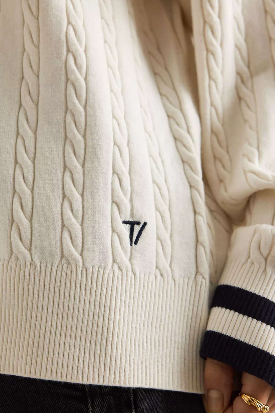 maglione da cricket oversize tala