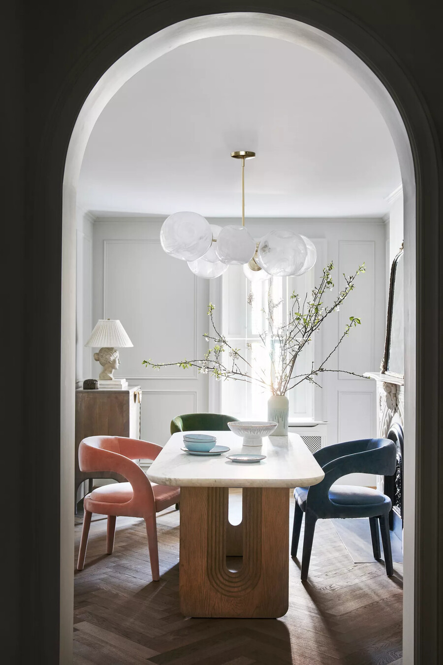 sedia da pranzo velvet hagen