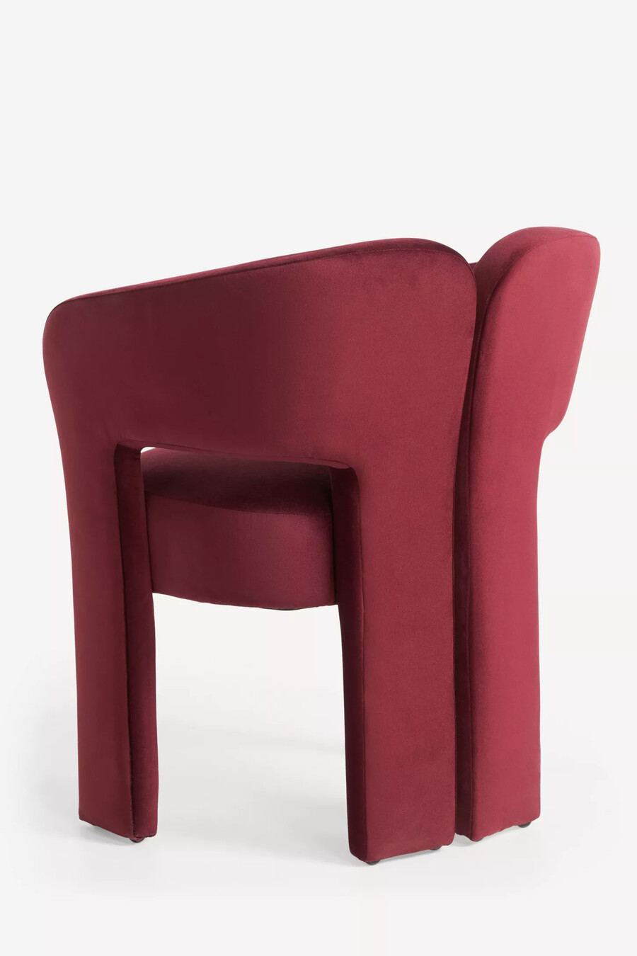 sedia da pranzo in velluto celeste