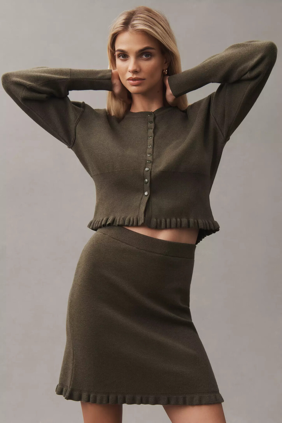 minigonna moderna in maglia pilcro