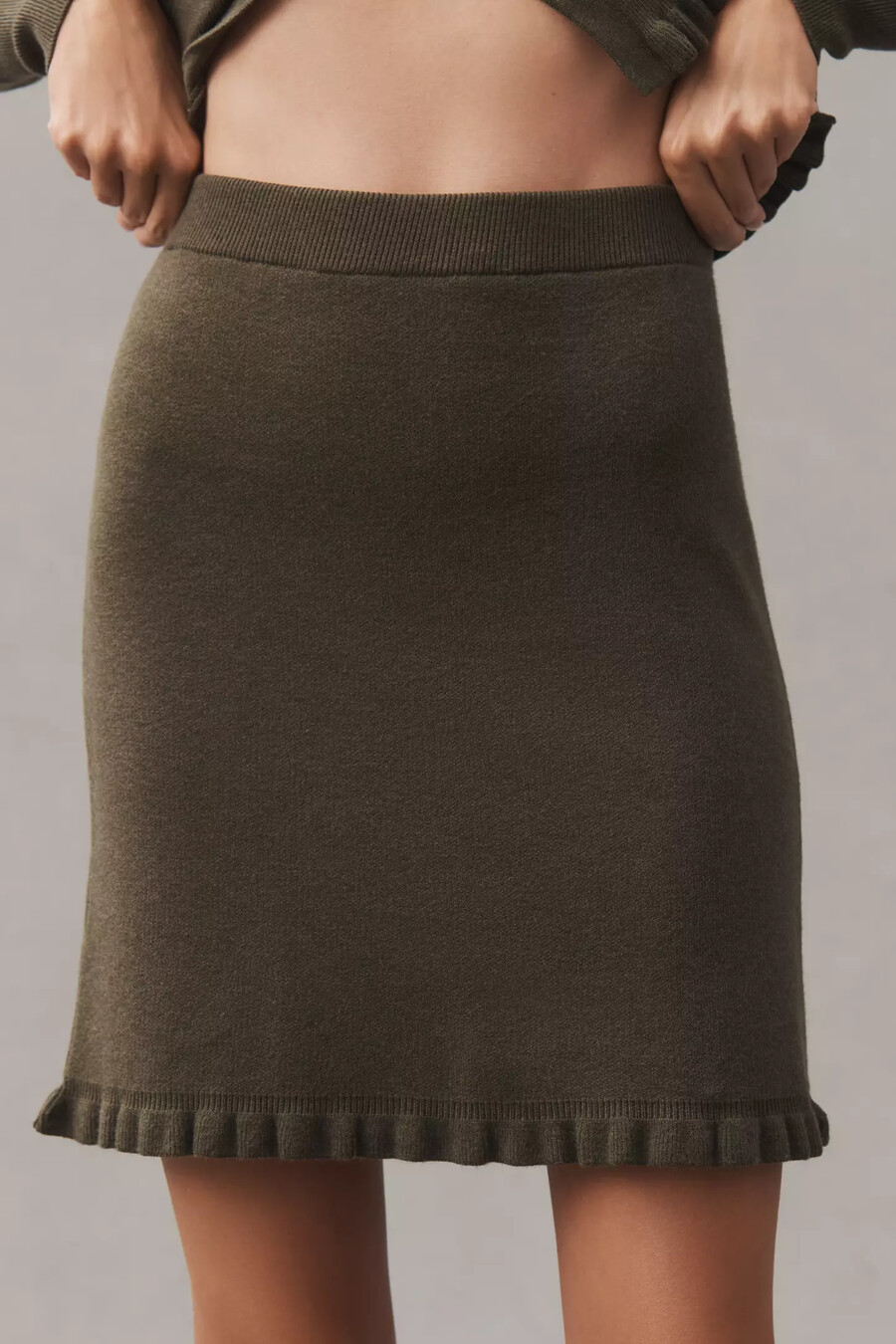minigonna moderna in maglia pilcro